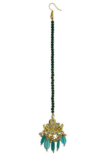 Kundan Moon Earrings 