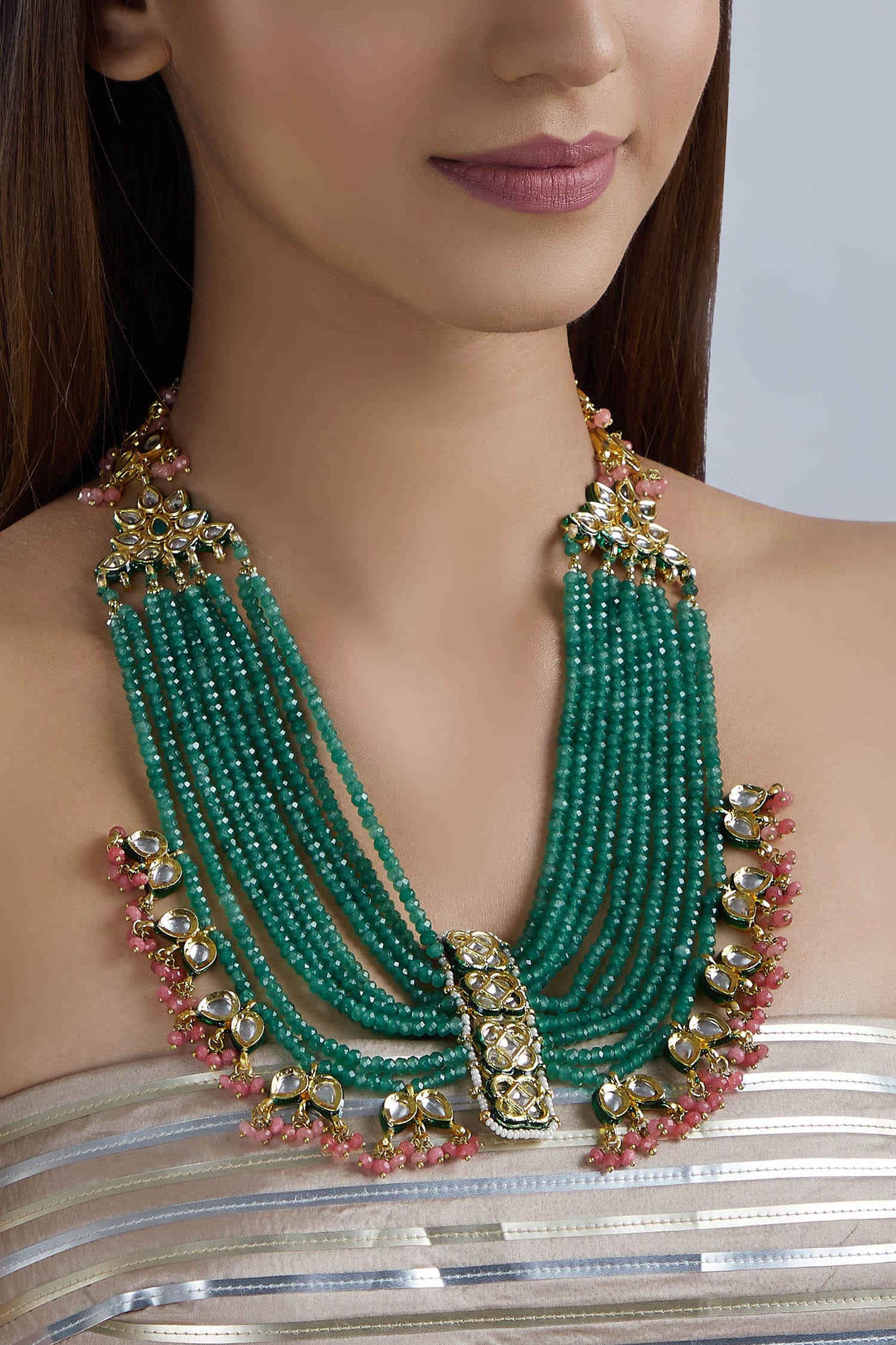 Layered Bead Necklace 
