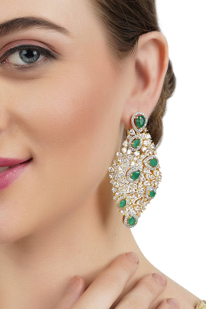 Crystal Geometric Earrings 