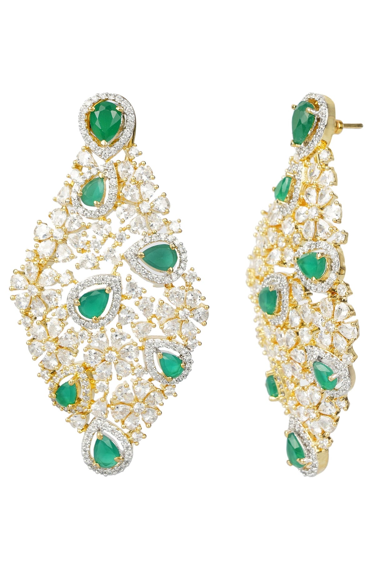 Crystal Geometric Earrings 