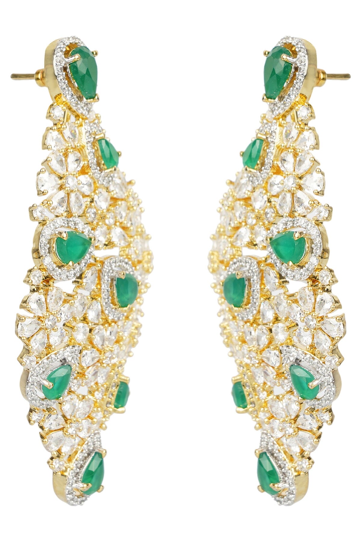 Crystal Geometric Earrings 