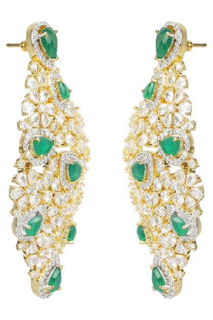 Crystal Geometric Earrings 