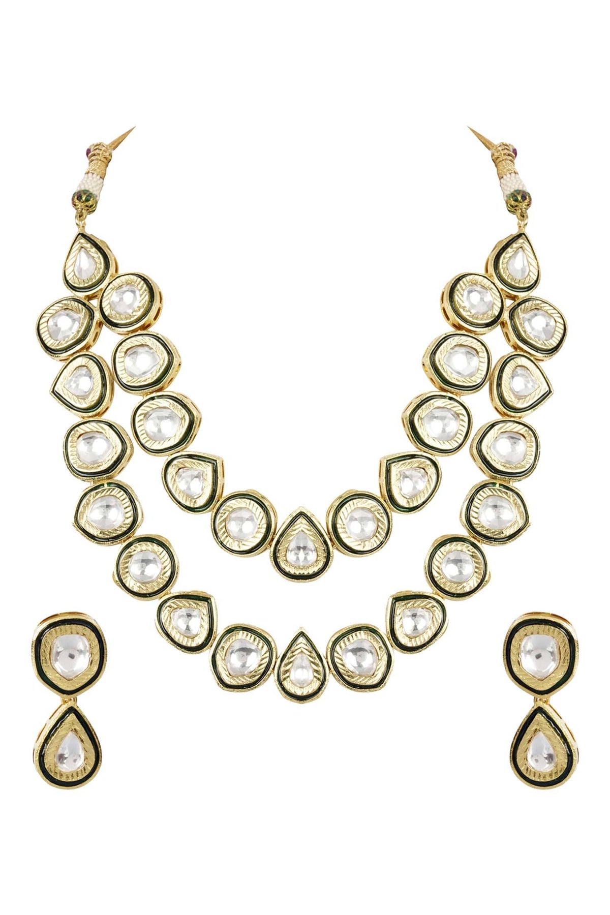Kundan Layered Necklace Set 