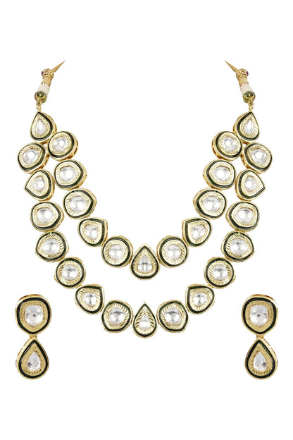 Kundan Layered Necklace Set 