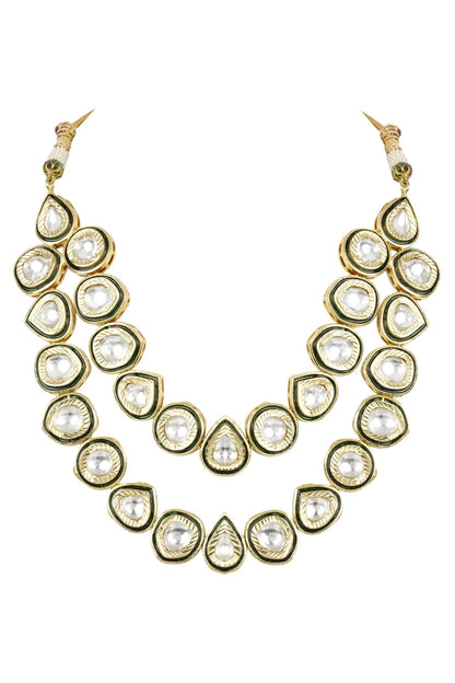 Kundan Layered Necklace Set 