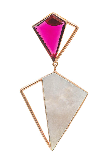 Geometric Stone Danglers 