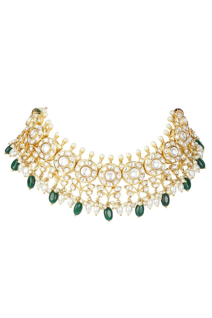 Kundan Choker Earrings Set 