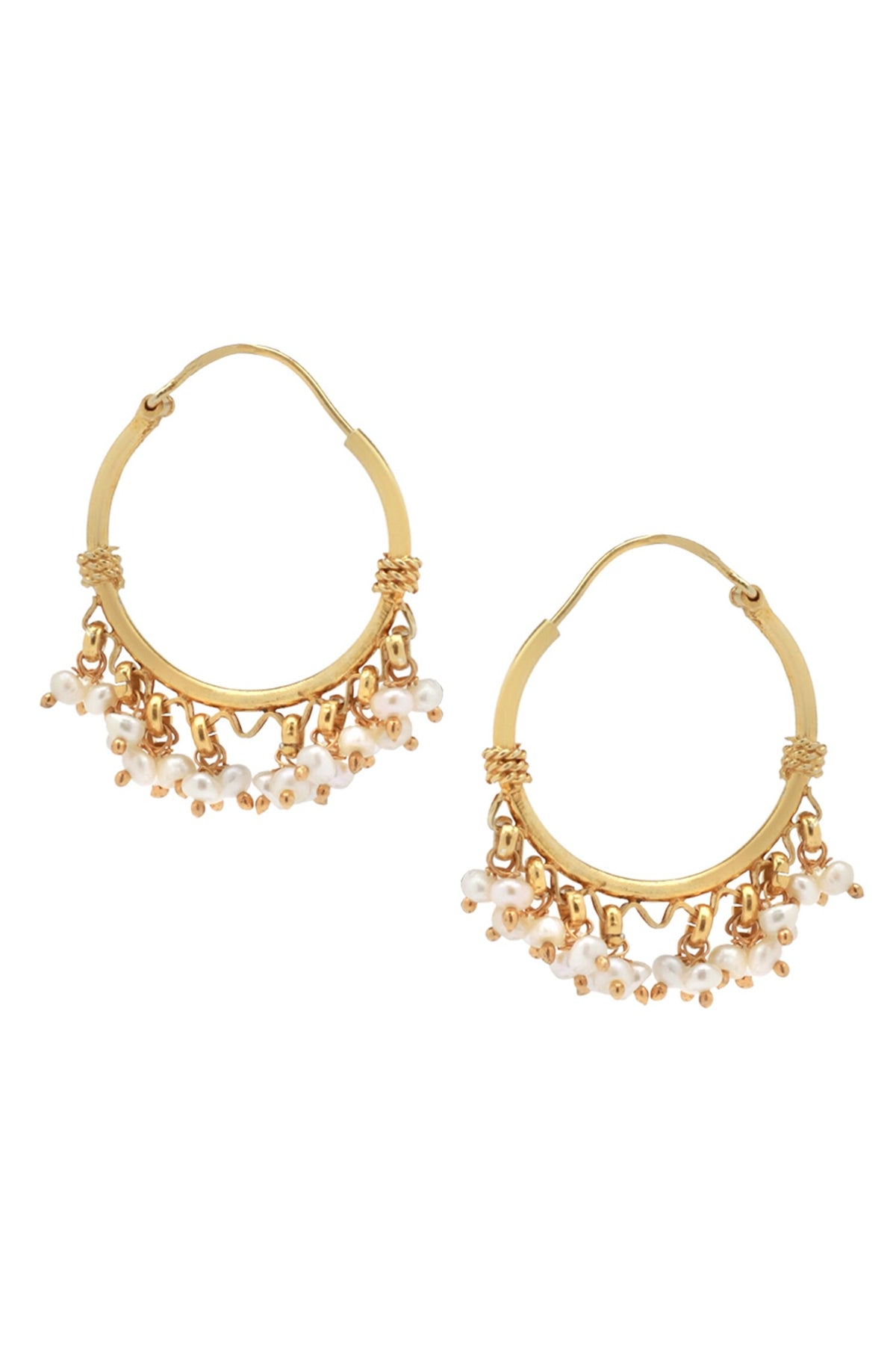 Bead Hoop Earrings 