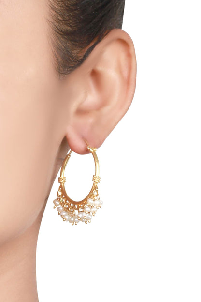 Bead Hoop Earrings 