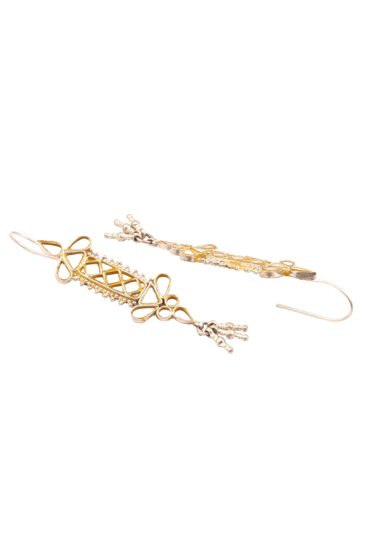 Carved Long Earrings 