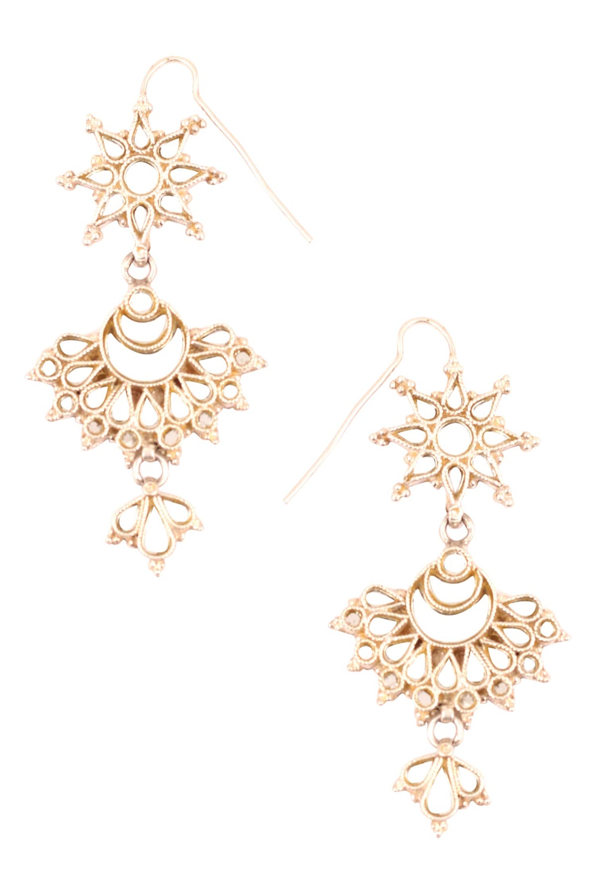 Floral Tiered Danglers 