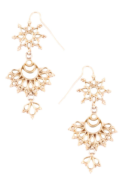 Floral Tiered Danglers 