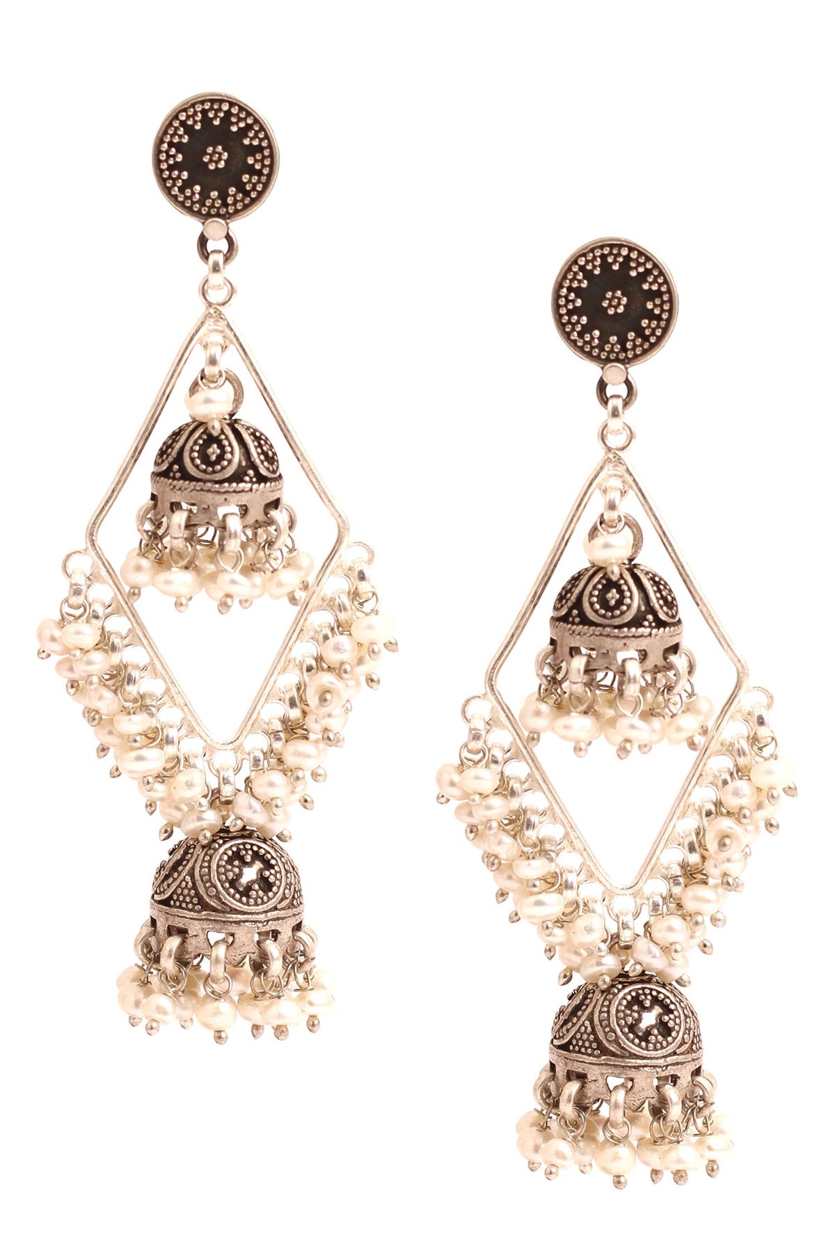 Carved Dangler Earrings 