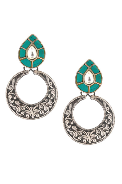Carved Dangler Earrings 