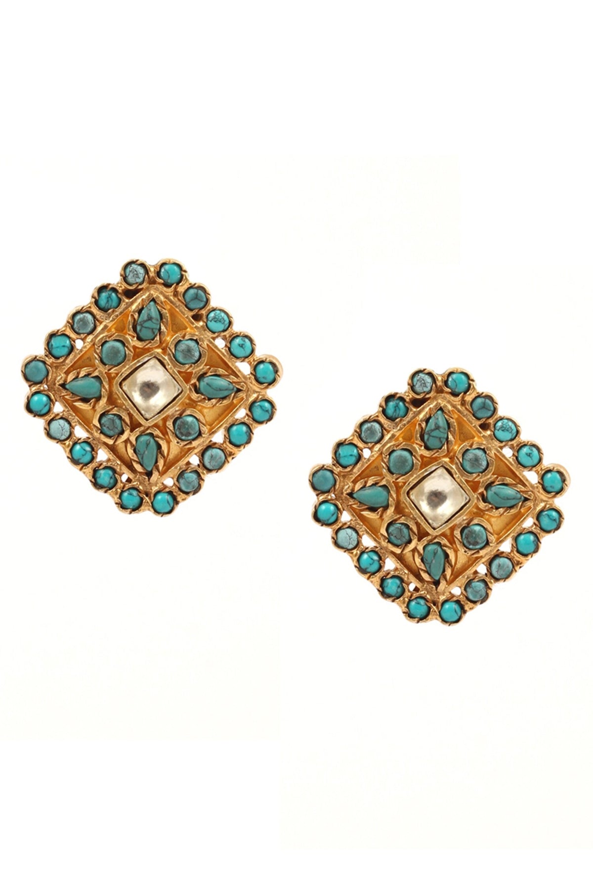 Stone Stud Earrings 