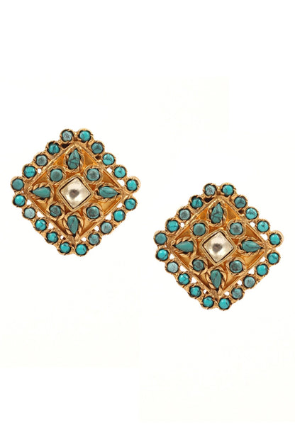 Stone Stud Earrings 