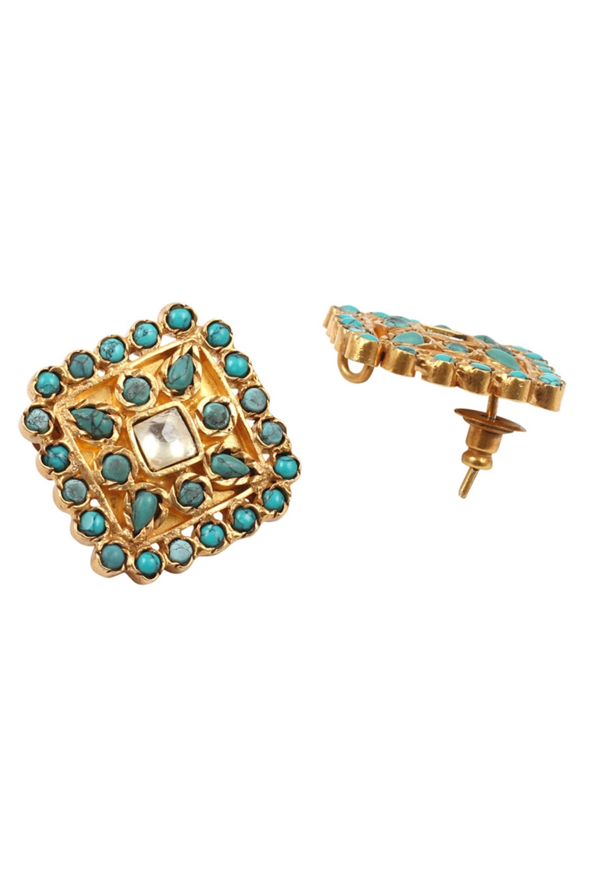 Stone Stud Earrings 