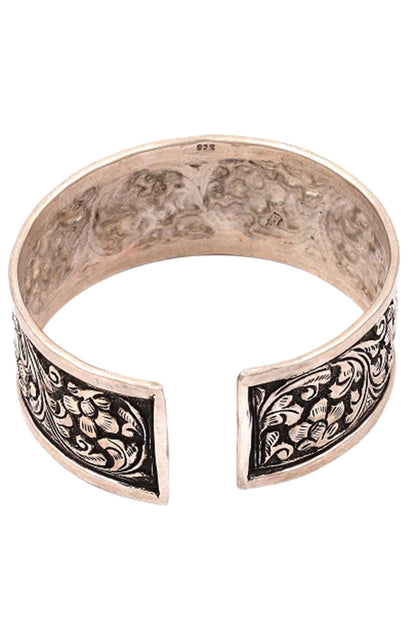 Carved Oxidised Kada 