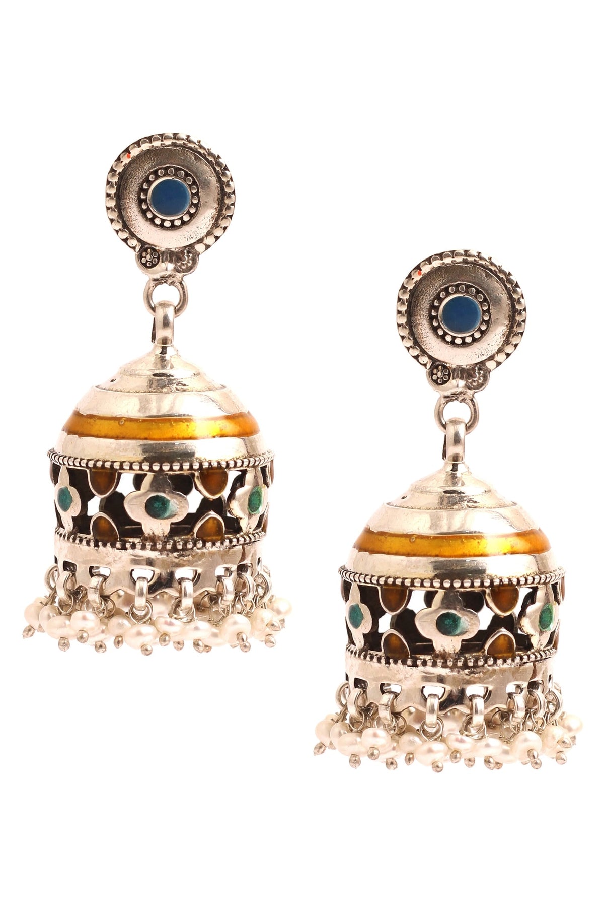 Carved Jhumkas 