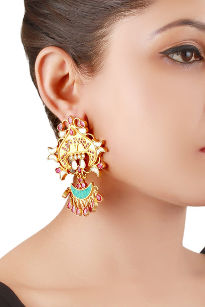 Stone Dangler Earrings 