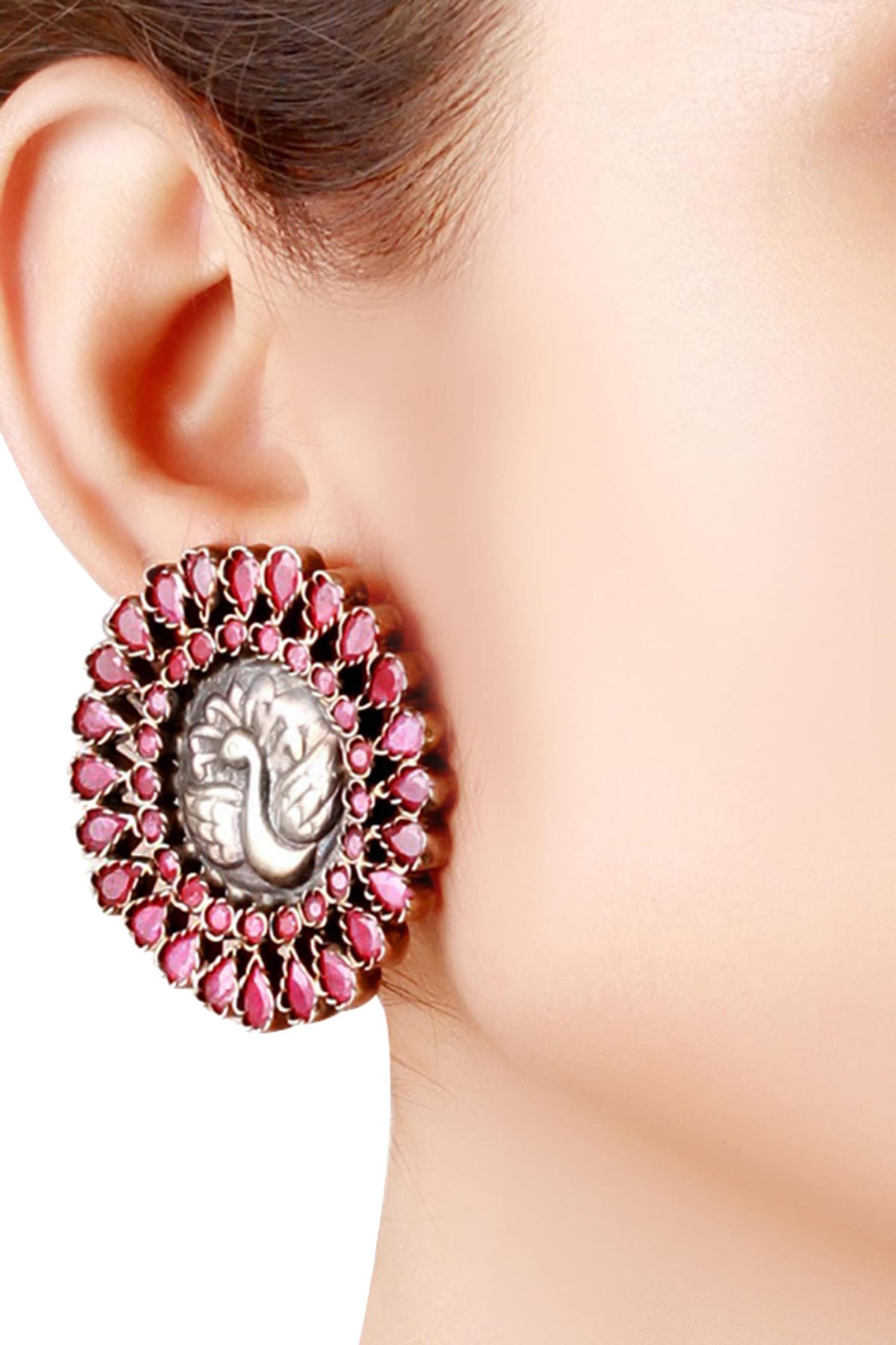 Stone Stud Earrings 