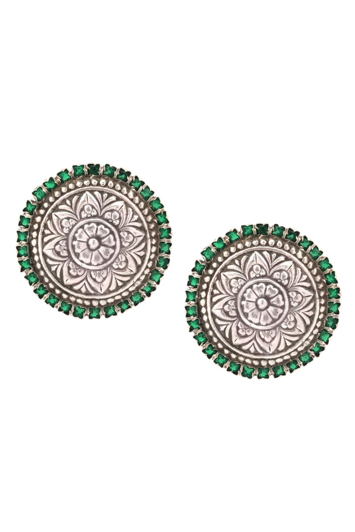 Carved Stud Earrings 