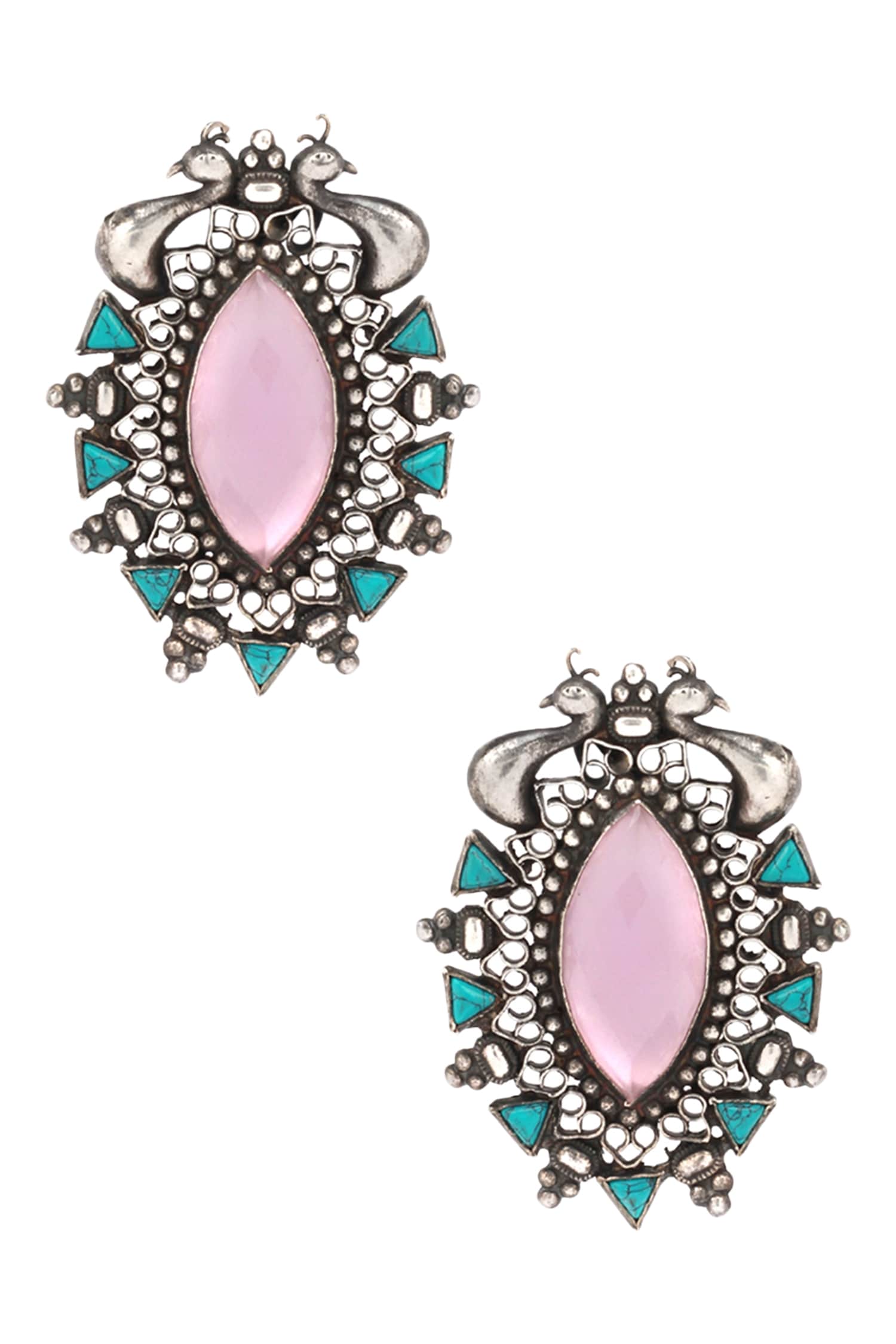 Stone Stud Earrings 
