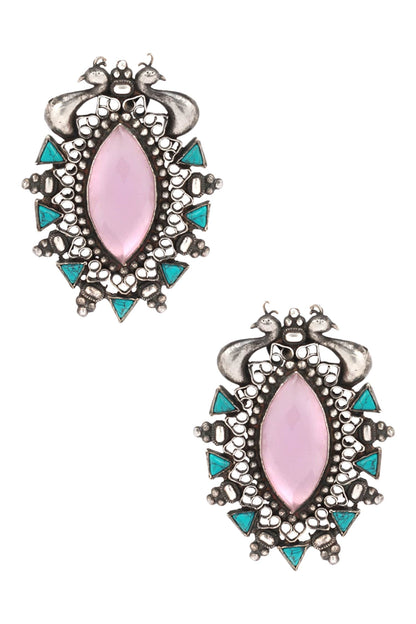 Stone Stud Earrings 