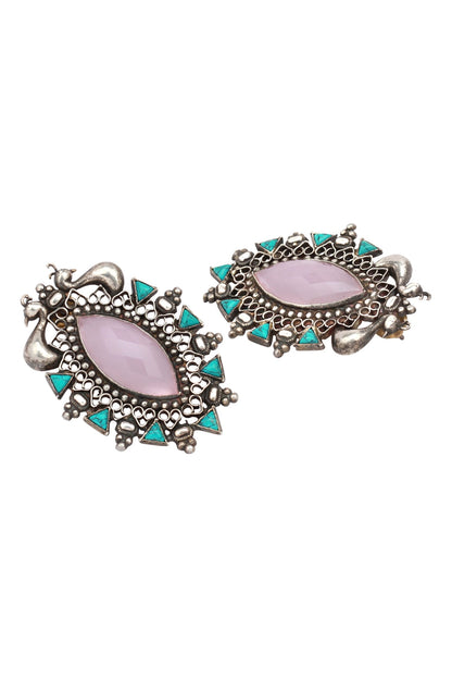 Stone Stud Earrings 