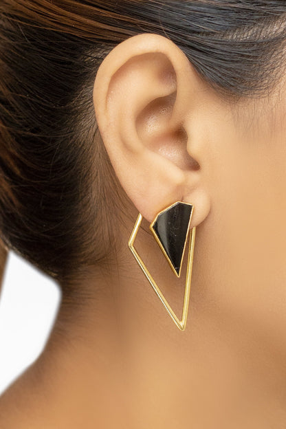 Geometric Stone Earrings 