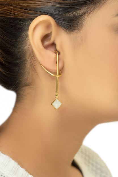 Abstract Long Earrings 