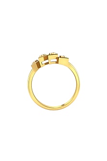 Two-Tone Finish Round-Shaped Diamond Ring