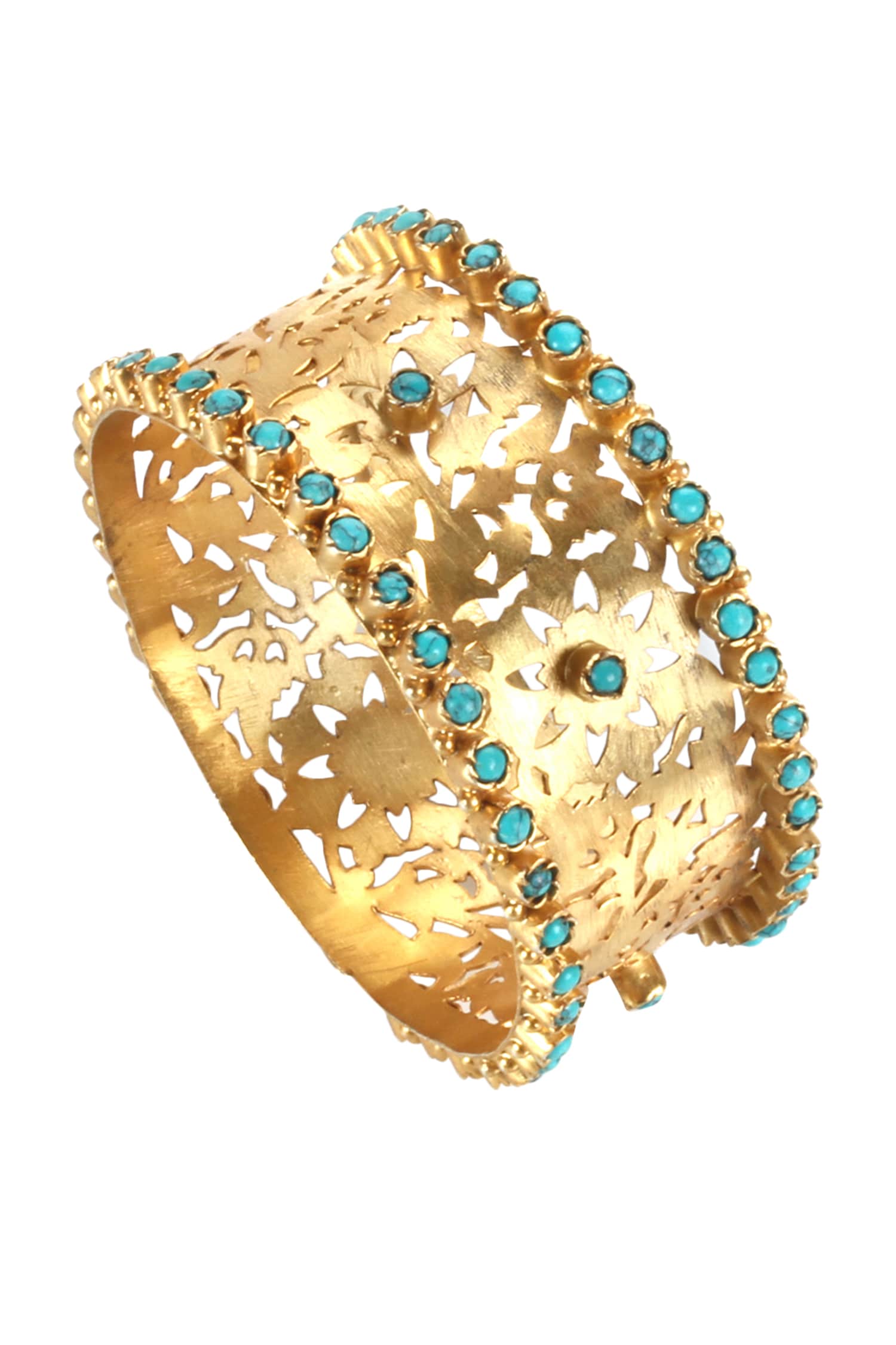 Handmade Cutwork Bead Bangle 