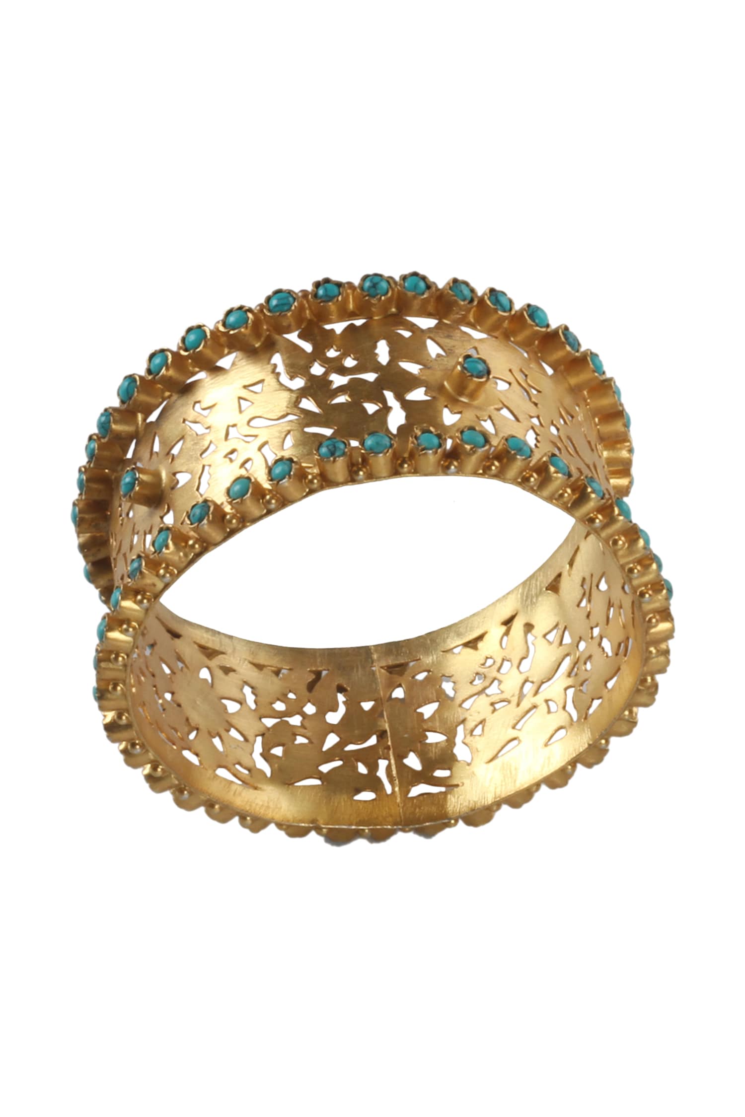 Handmade Cutwork Bead Bangle 