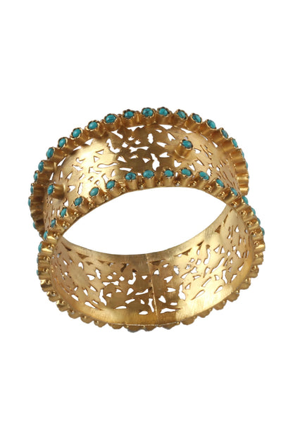 Handmade Cutwork Bead Bangle 