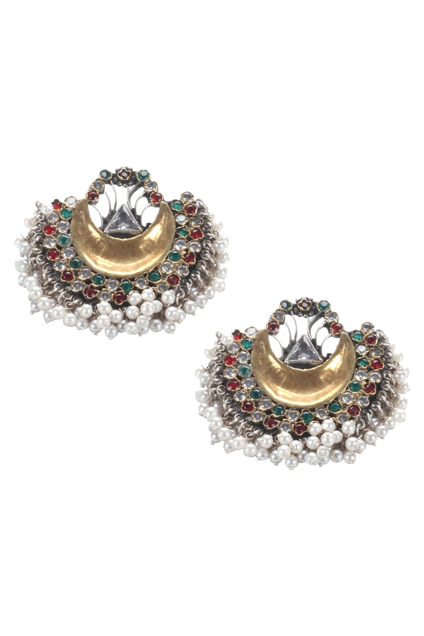 Kundan Bead Drop Studs 