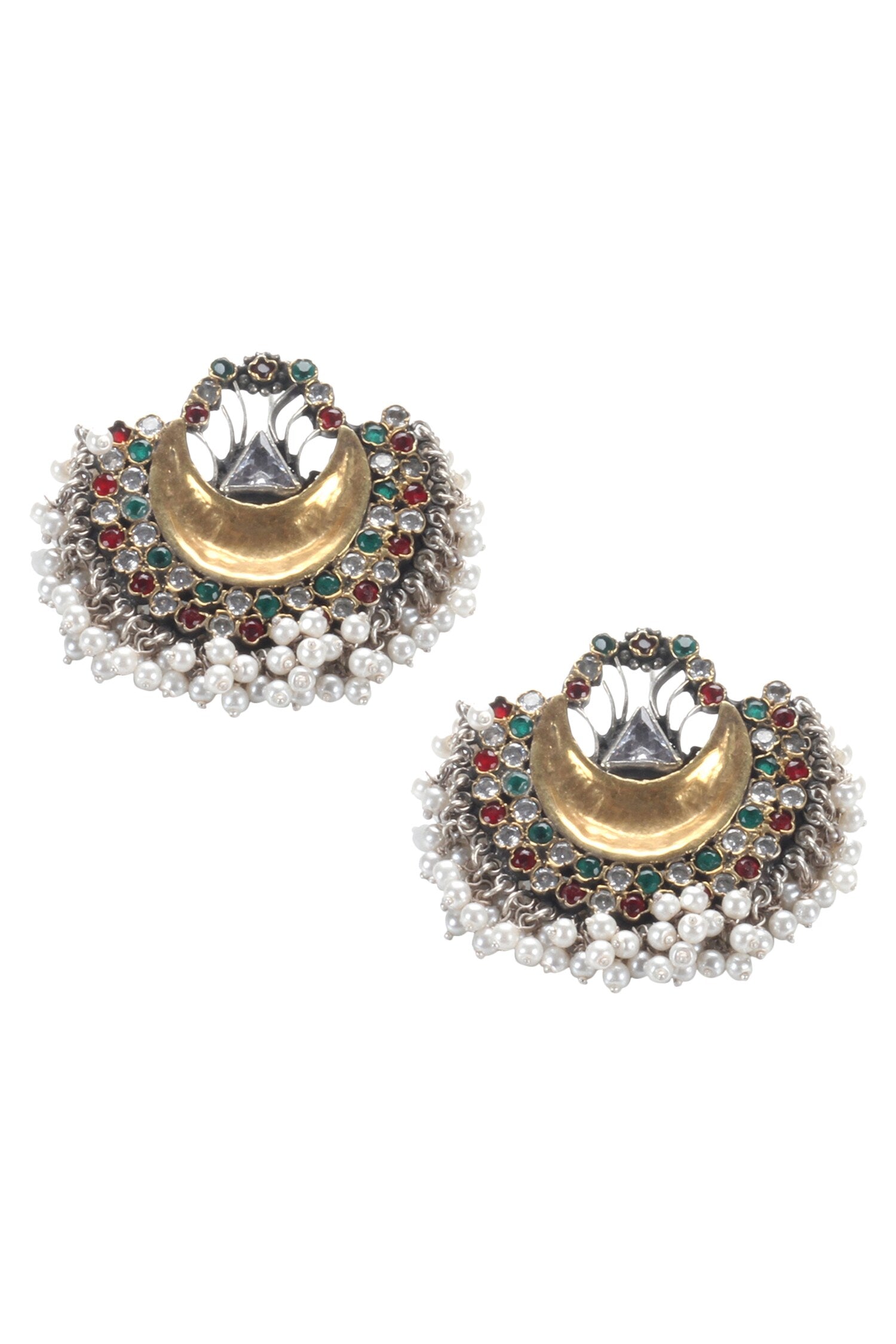Kundan Bead Drop Studs 