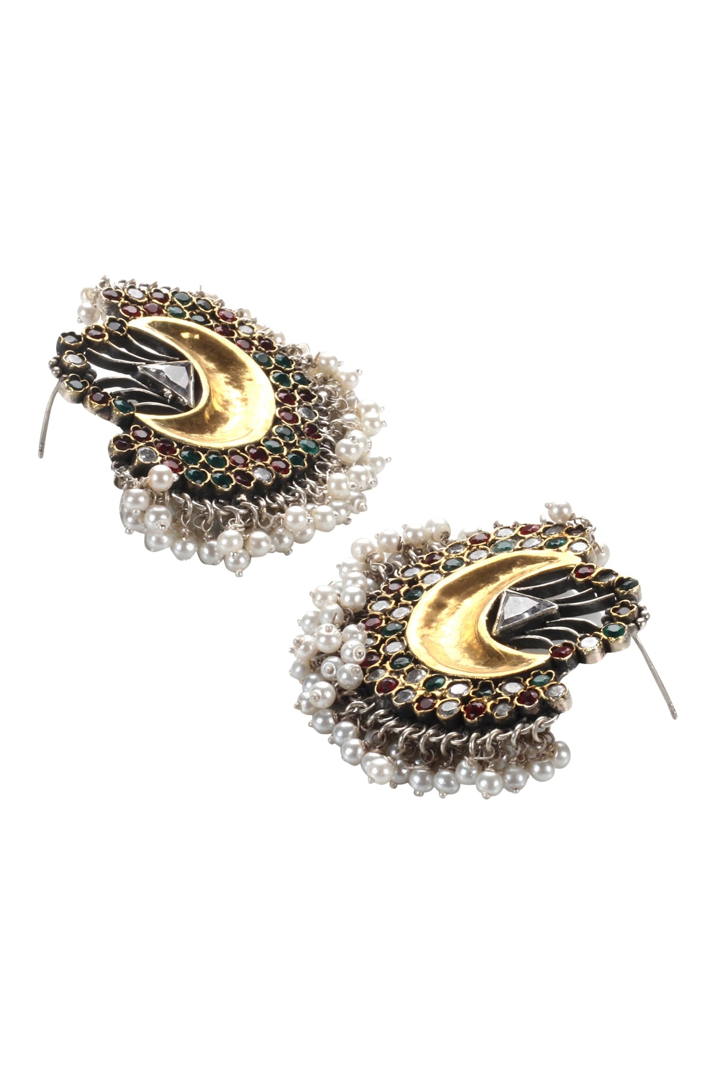 Kundan Bead Drop Studs 