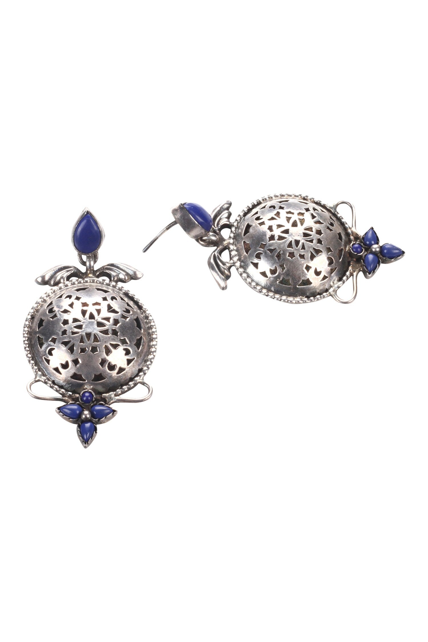 Handmade Stone Cutwork Danglers 