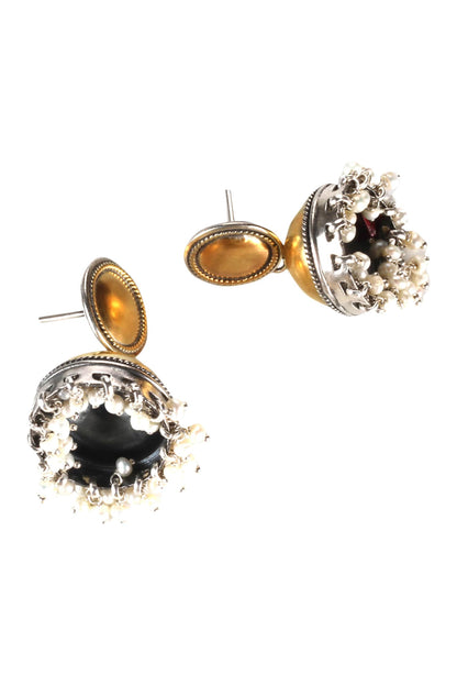 Handmade Bead Drop Jhumkas 