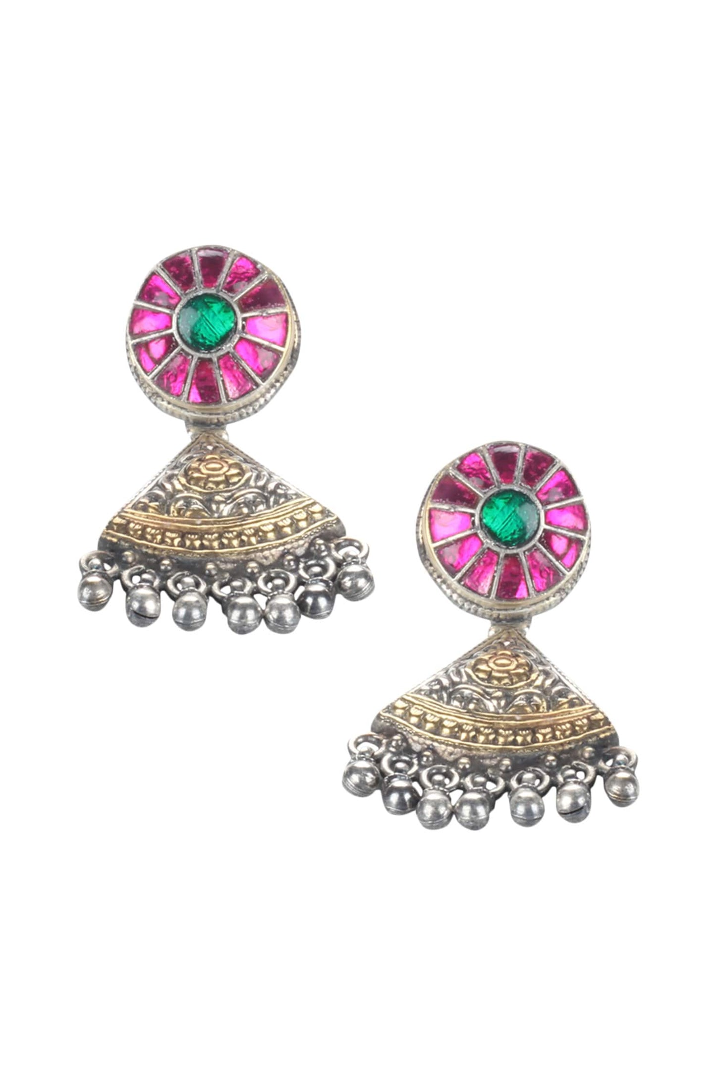 Handmade Bead Drop Jhumkas 