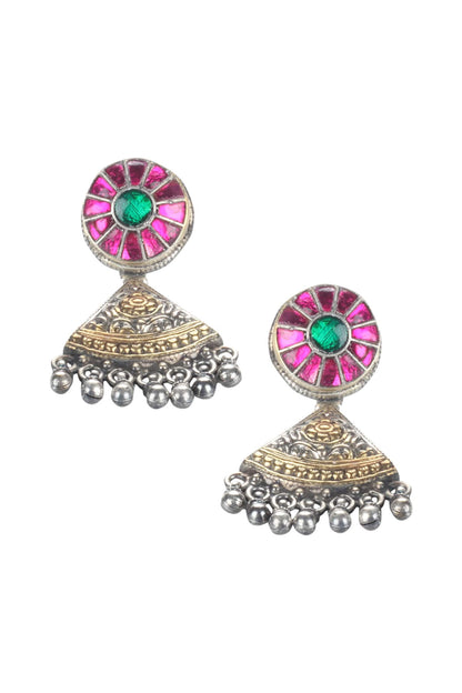 Handmade Bead Drop Jhumkas 