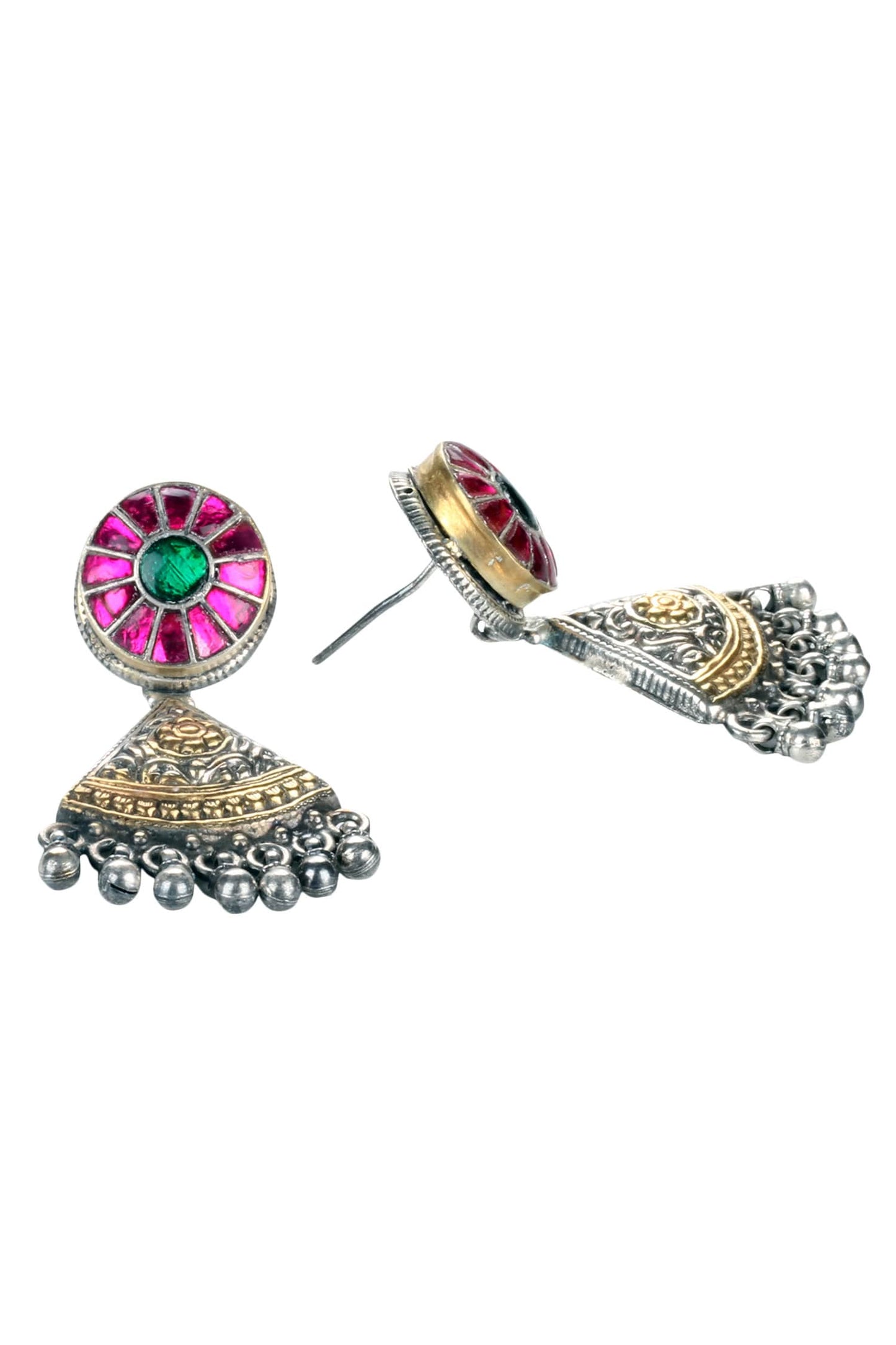 Handmade Bead Drop Jhumkas 