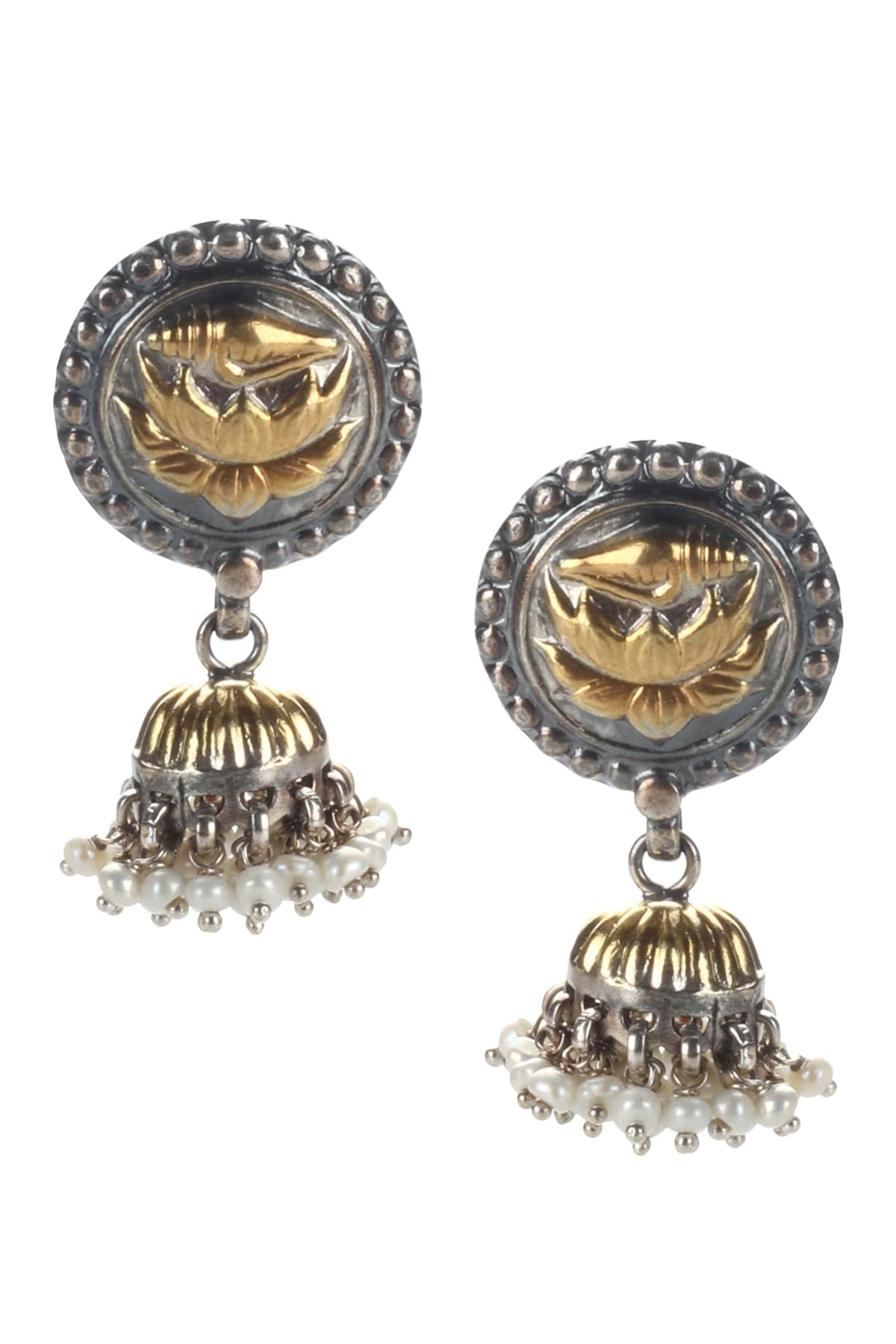 Handmade Bead Drop Jhumkas 