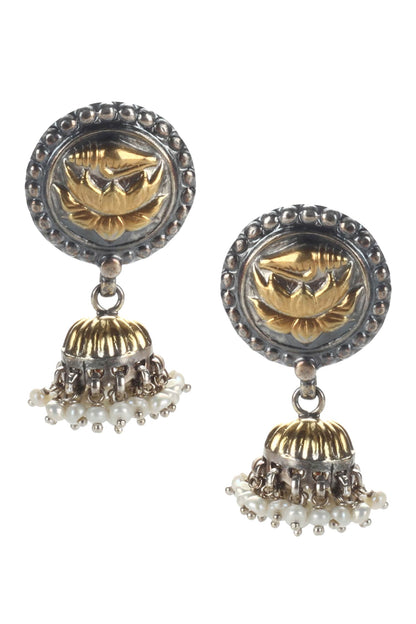 Handmade Bead Drop Jhumkas 