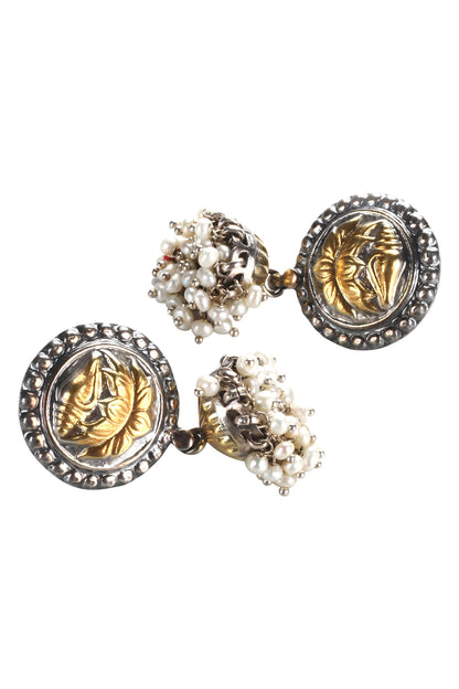 Handmade Bead Drop Jhumkas 