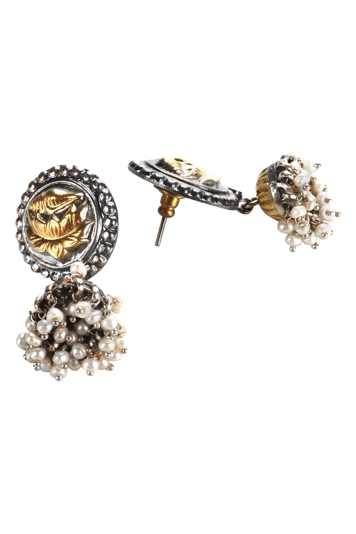 Handmade Bead Drop Jhumkas 
