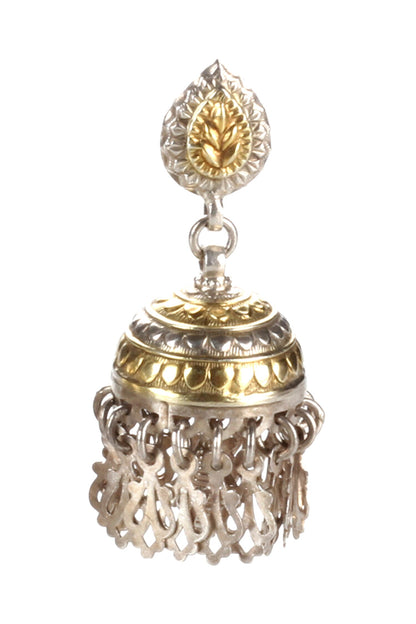 Handmade Carved Jhumkas 