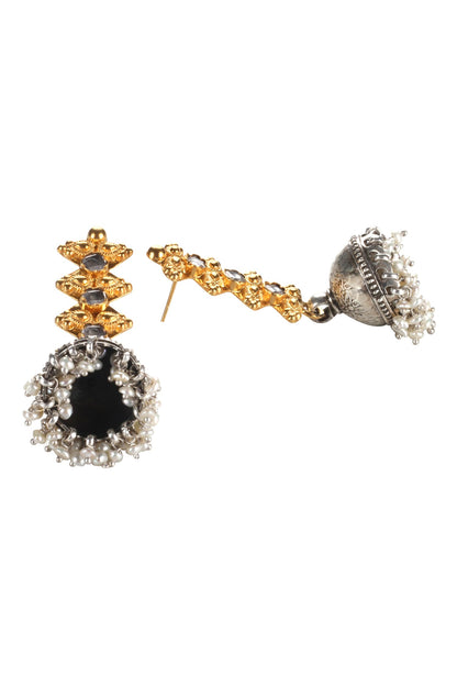 Handmade Bead Drop Jhumkas 