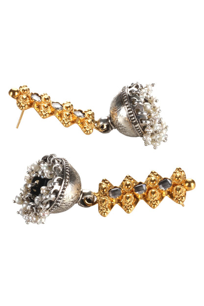 Handmade Bead Drop Jhumkas 
